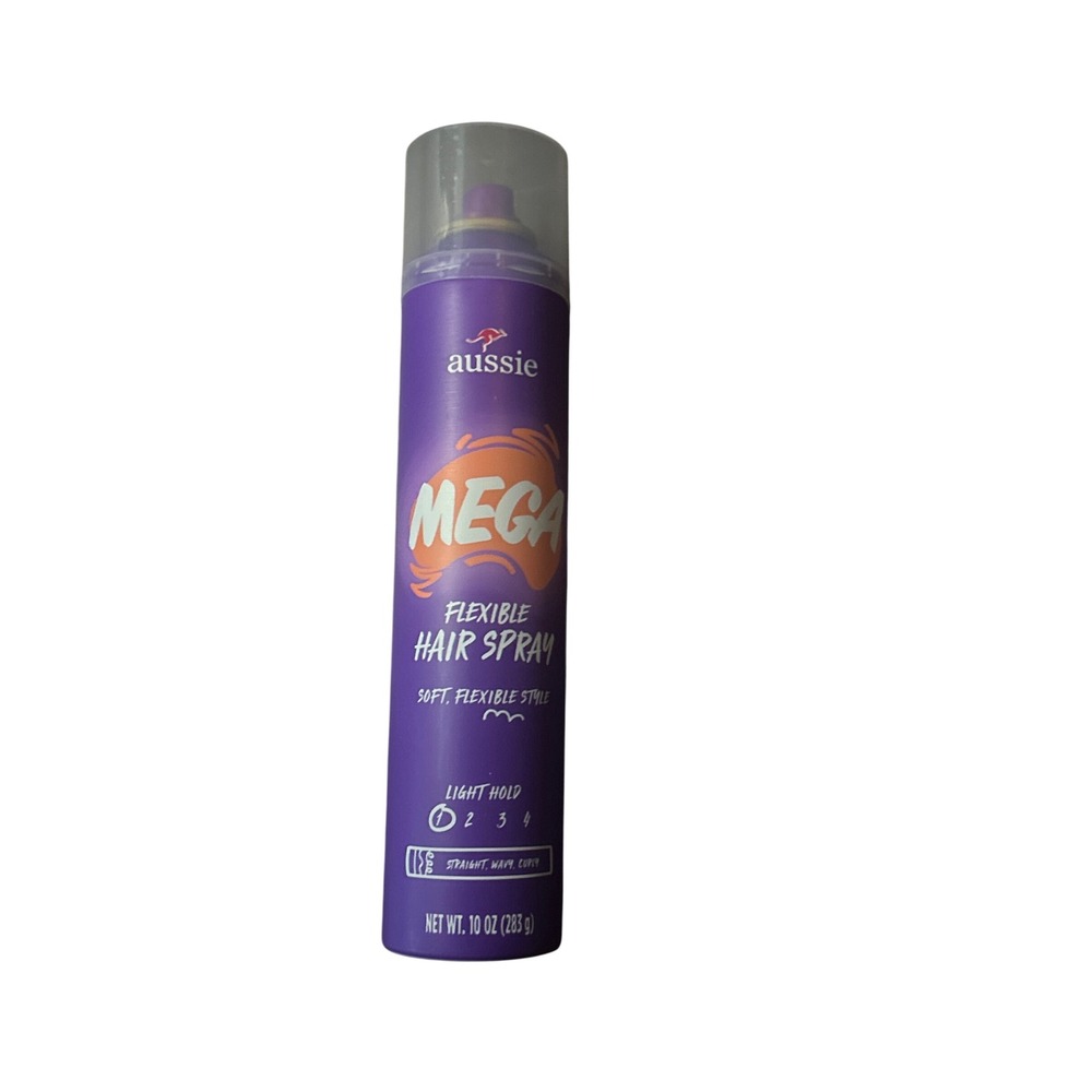 Aussie Mega Flexible Hair Spray Light Hold 1 Soft Style 10 oz Aerosol Can